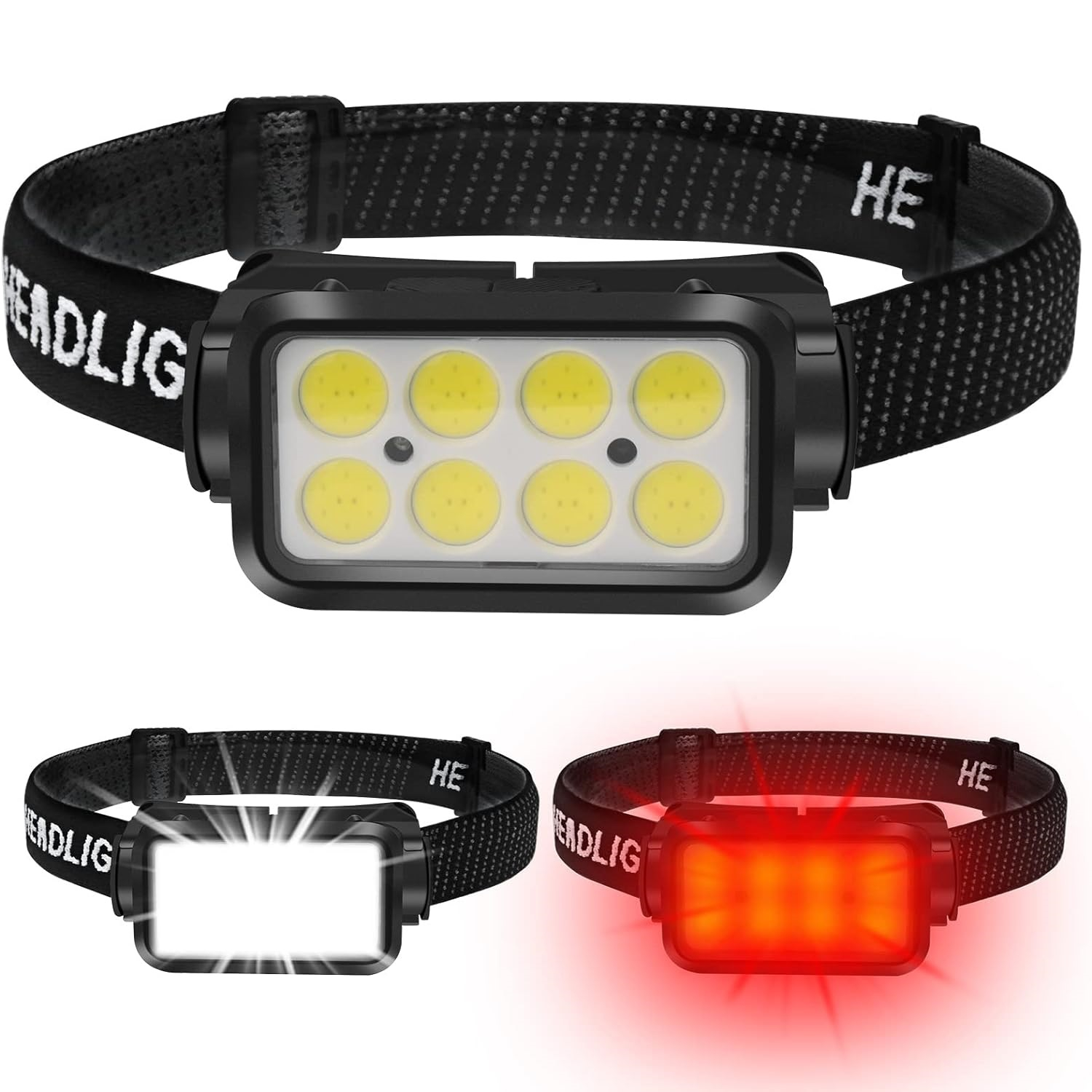 چراغ پیشانی مدل سنسوردار 5 حالته کد COB-K353