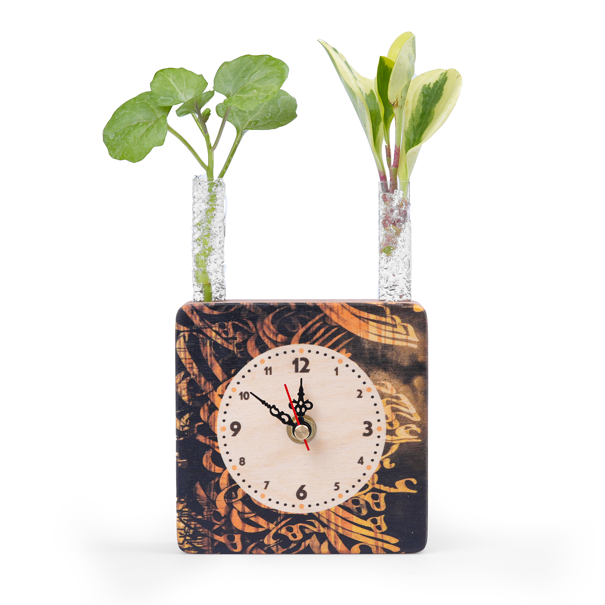 ساعت رومیزی راکورد مدل P-129H طرح سیاه مشق