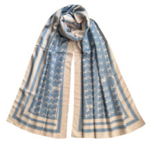 شال زنانه مدل نخی اسب و کالسکه تابستانی