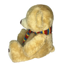 عروسک طرح خرس شاگردن دار مدل Bear with Scarf کد SZ13/1084 ارتفاع 25 سانتیمتر