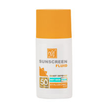 فلوئید ضدآفتاب بی‌رنگ مای SPF50 مدل Hyaluronic Acid مناسب انواع پوست، حجم 50 میلی‌لیتر