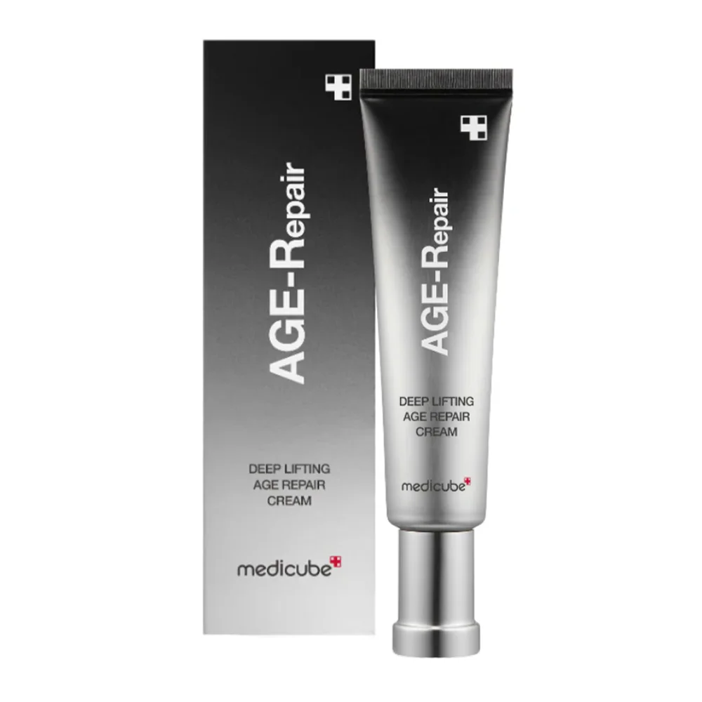 کرم ضد چروک مدیکیوب مدل age-repair مناسب برای انواع پوست حجم 30 میلی لیتر