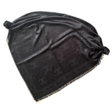 روسری زنانه مدل نخی ژاکارد اداری رسمی چهار فصل قواره بزرگ 140 دور ریش کد 4