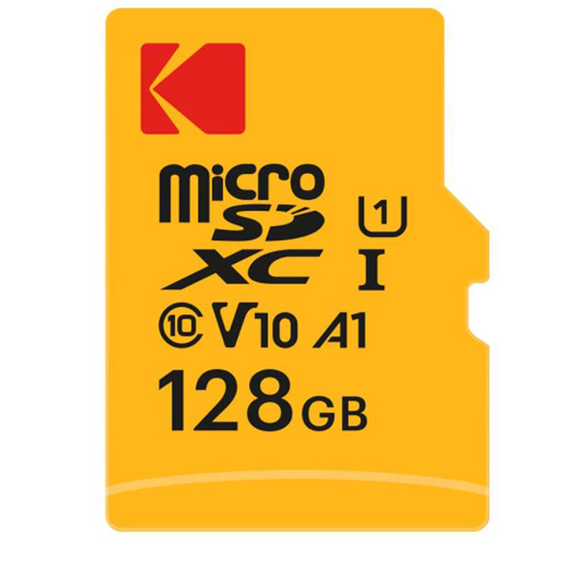 کارت حافظه microSD کداک مدل V10 کلاس 10 استاندارد C10 سرعت 90mbps ظرفیت 128 گیگابایت به همراه آداپتور