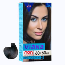 کیت رنگ مو ویانا شماره 3.1 حجم 120 میلی لیتر رنگ قهوه‌ای خاکستری تیره