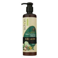 کرم مرطوب‌کننده شون، مدل Cucumber، مناسب انواع پوست، با عصاره خیار، حاوی روغن آرگان، مناسب استفاده برای دست و صورت، حجم 300 میلی‌لیتر