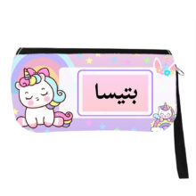 جامدادی مدل اسم شخصی طرح تک شاخ یونیکورن اسم بتیسا کد 01036