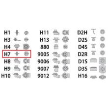 لامپ هدلایت خودرو سام مدل LN2 کد H7 بسته 2 عددی