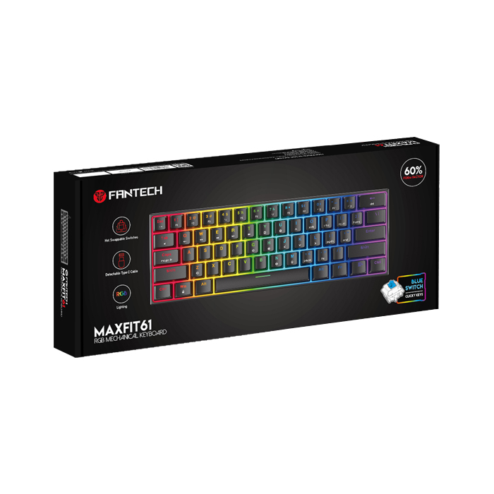 کیبورد مخصوص بازی فنتک مدل MAXFIT61 MK857