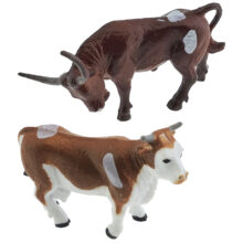 فیگور مدل گاو ارتفاع 5 سانتی متر مجموعه 2 عددی