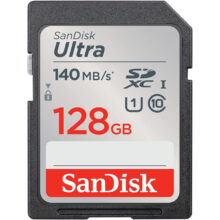 کارت حافظه SDXC سن دیسک مدل Ultra کلاس 10 استاندارد UHS-I U1 سرعت 140MB/s ظرفیت 128 گیگابایت