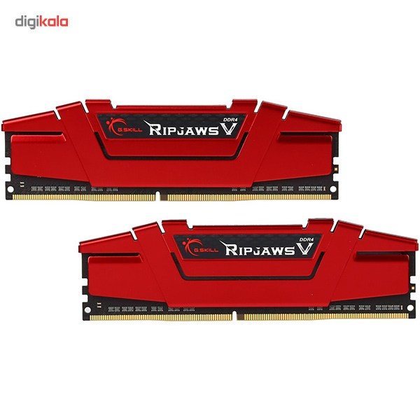 رم دسکتاپ DDR4 دو کاناله 3200 مگاهرتز CL16 جی اسکیل مدل Ripjaws V ظرفیت 16 گیگابایت
