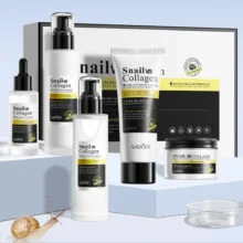 مجموعه مراقبت از پوست سادور مدل Snails and collagen مناسب برای انواع پوست بسته 5 عددی