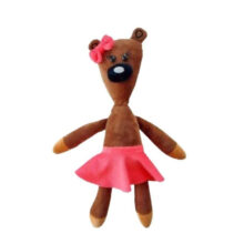 عروسک طرح خرس مستربین مدل تدی دختر کد 32 ارتفاع 35 سانتی متر