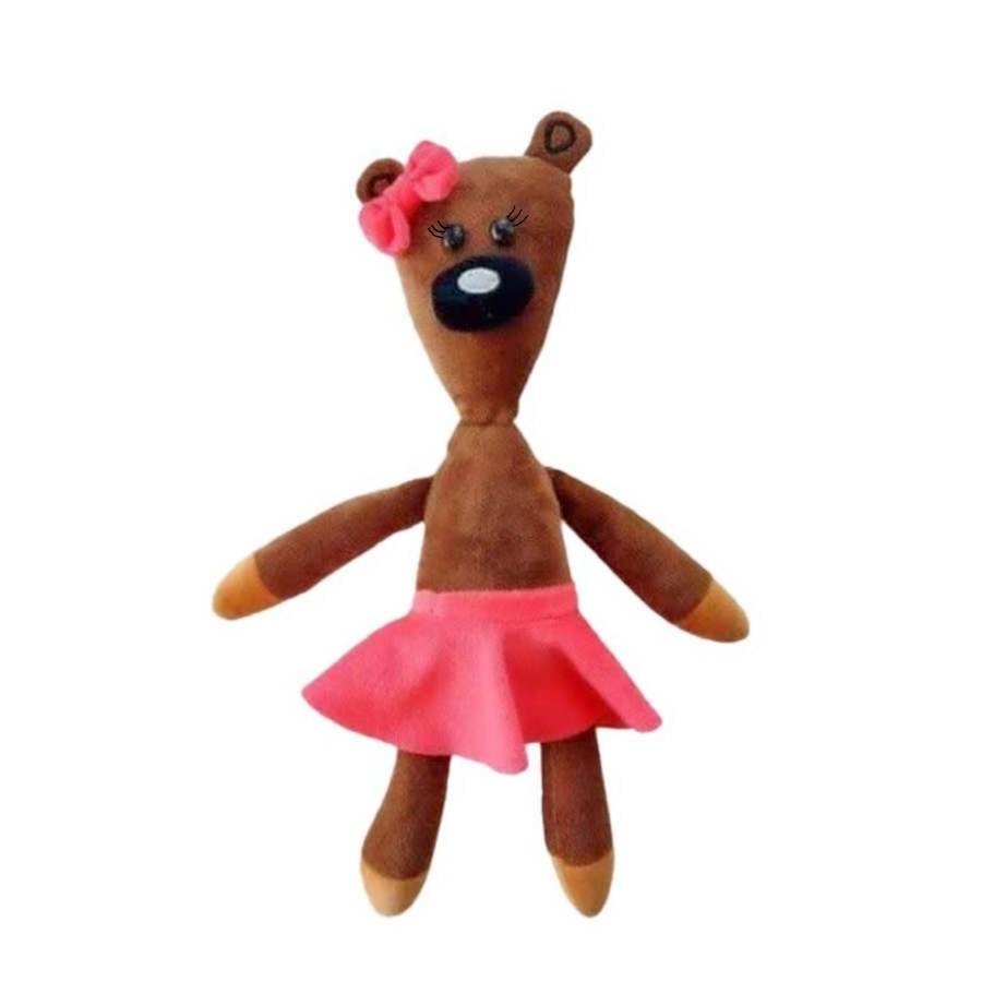عروسک طرح خرس مستربین مدل تدی دختر کد 32 ارتفاع 35 سانتی متر
