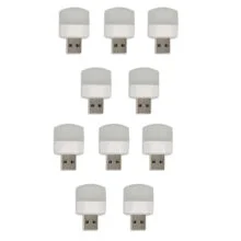چراغ قوه مدل USB با نور مهتابی بسته 10 عددی