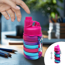 قمقمه مدل سیلیکونی تاشو گنجایش 0.5 لیتر