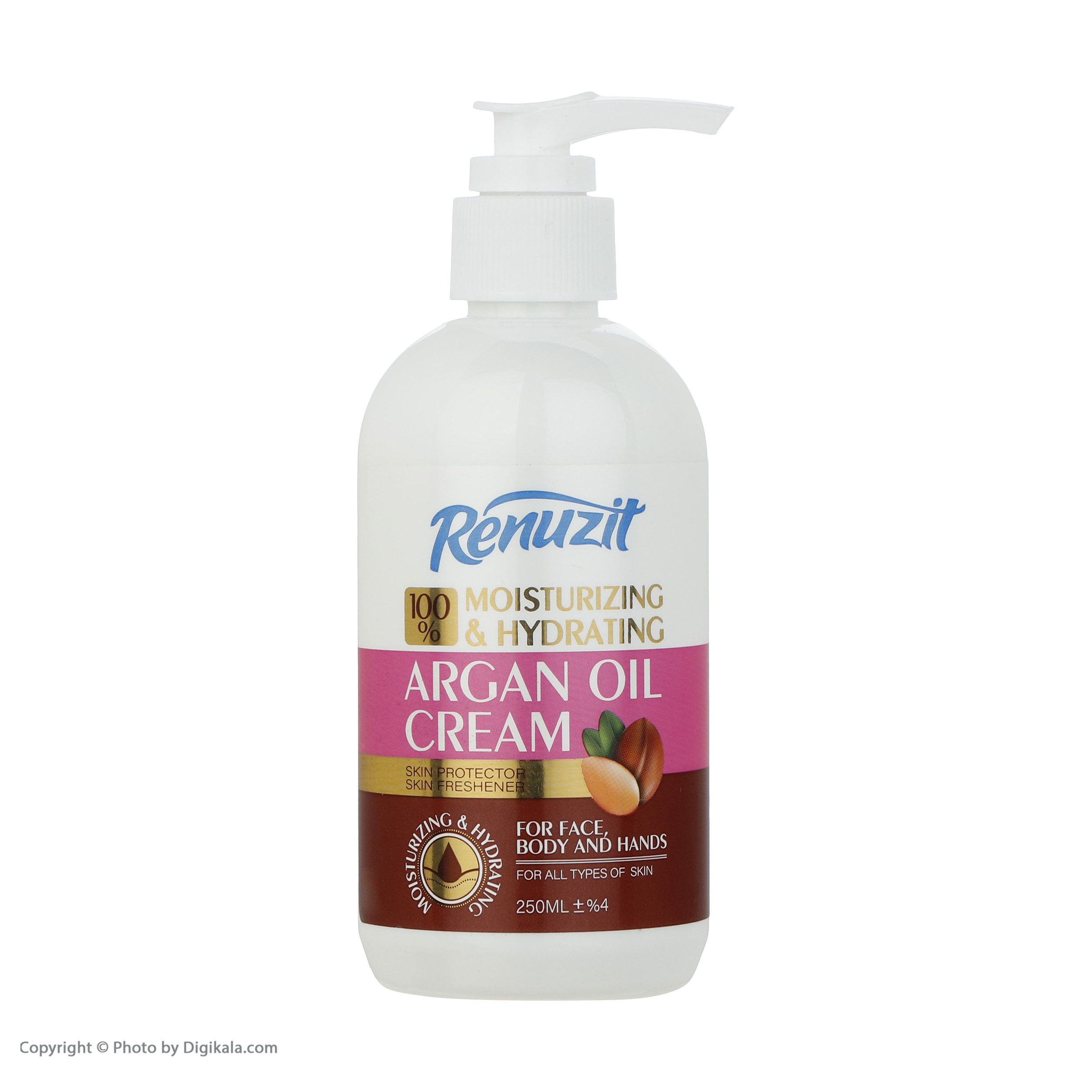 کرم مرطوب کننده رینوزیت مدل روغن آرگان حجم 250 میلی لیتر