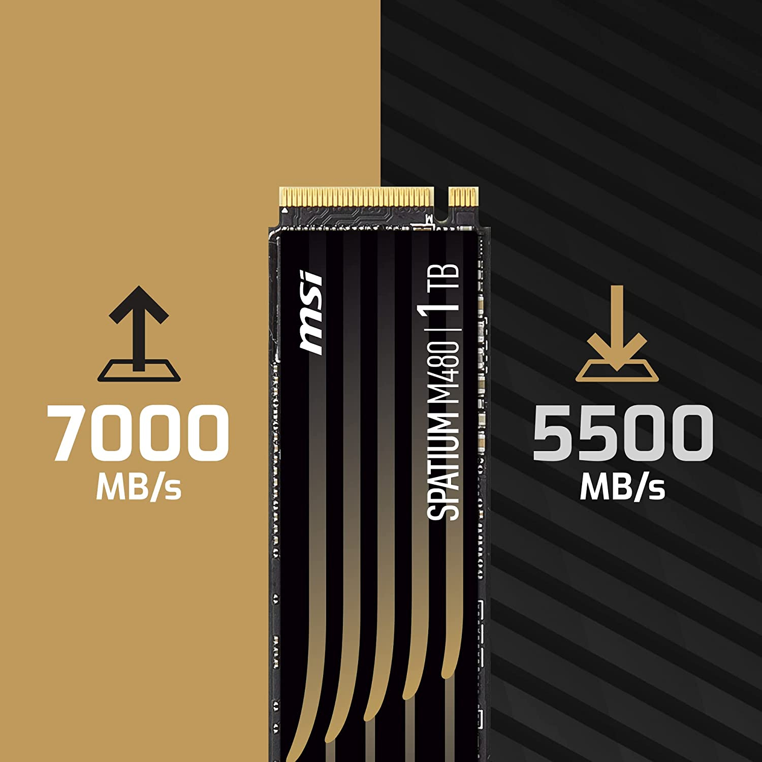 اس اس دی اینترنال ام اس آی مدل SPATIUM M480 PCIe 4.0 NVMe M.2 ظرفیت یک ترابایت