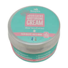 کرم مرطوب کننده و آبرسان دست و صورت سوپکس مدل aloe vera مناسب انواع پوست حجم 90 میلی لیتر