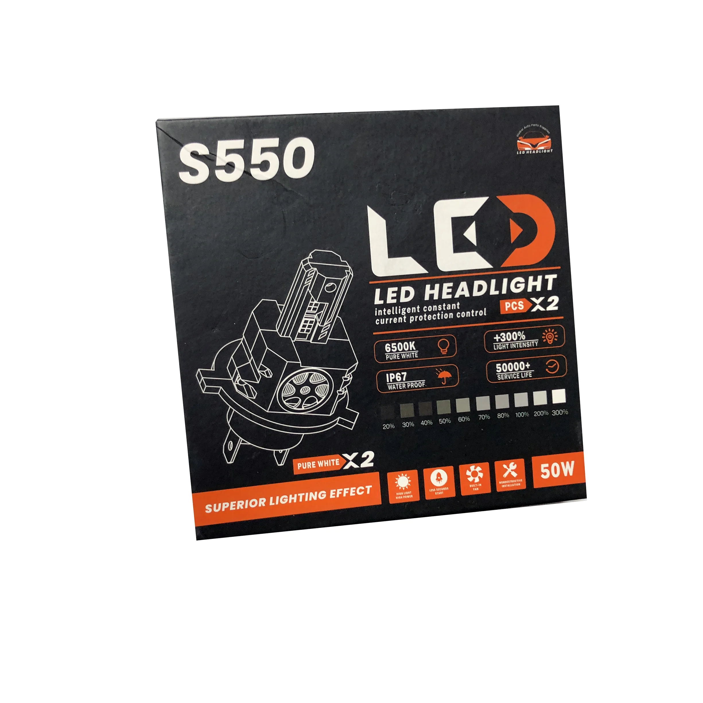 لامپ هدلایت خودرو مدل S550 پایه H1 بسته دو عددی