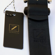 کمربند مردانه چرم طبیعی زبانه دار زنوچی مدل بورنیش کد 421