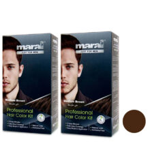 کیت رنگ مو مارال مدل 02 حجم 100 میلی لیتر رنگ قهوه ای متوسط
 مجموعه 2 عددی