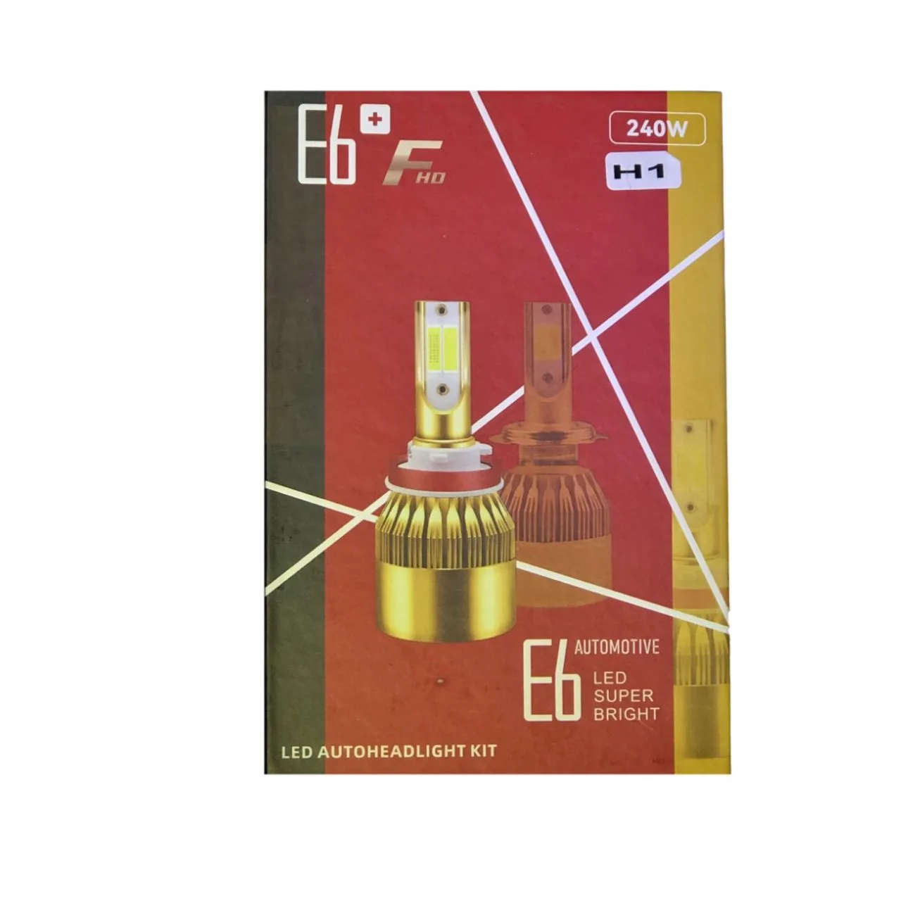 لامپ هدلایت خودرو مدل 4 FHD E6 H1 بسته دو عددی