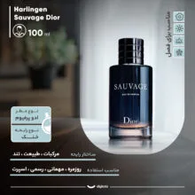 ادوپرفیوم مردانه هارلینگن مدل ساواج دیور با رایحه خنک حجم 100میلی لیتر