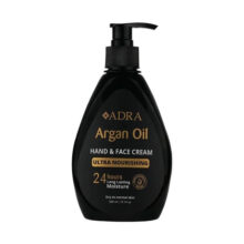 کرم مرطوب کننده دست و صورت آدرا مدل ARGAN مناسب انواع پوست حجم 300 میلی لیتر