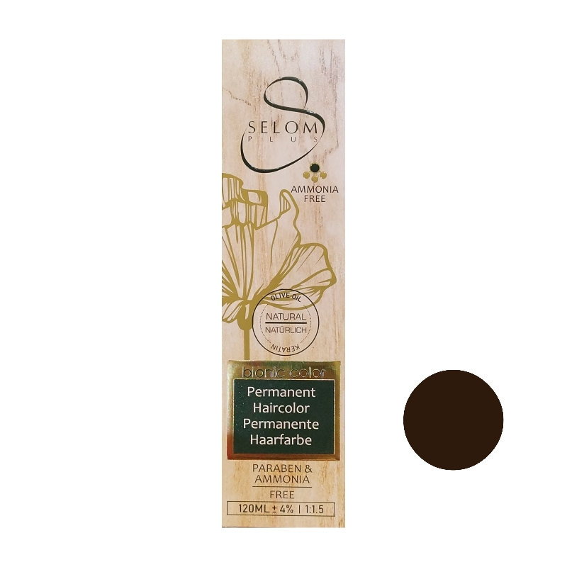 رنگ مو سلوم شماره 6/7 حجم 120 میلی لیتر رنگ بلوند شکلاتی تیره