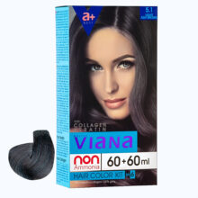 کیت رنگ مو ویانا شماره 5.1 حجم 120 میلی لیتر رنگ قهوه‌ای خاکستری روشن