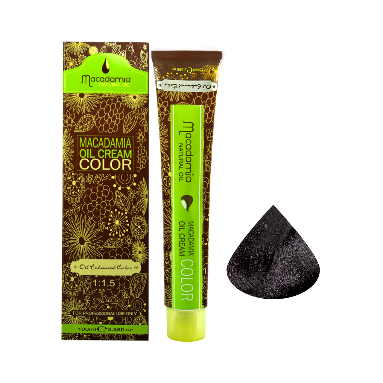 رنگ موی ماکادامیا شماره 3 حجم 100 میلی لیتر رنگ قهوه ای تیره