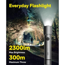 چراغ قوه شارژی هوتو مدل QWSDT005 با نور مهتابی