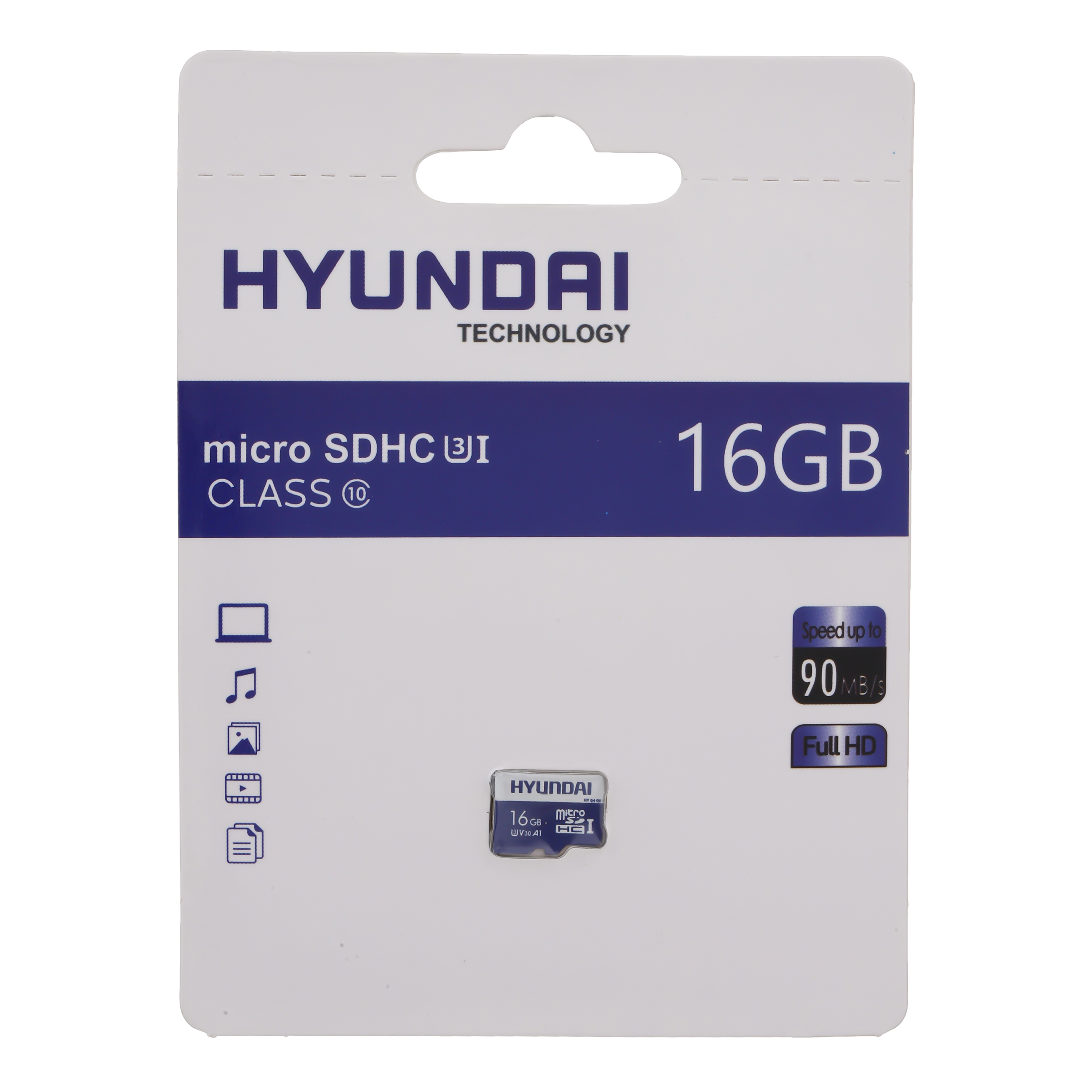کارت حافظه هیوندای کلاس 10 استاندارد UHS-I U3 سرعت 90 ظرفیت 16 گیگابایت
