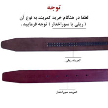 کمربند مردانه تی وی اف مدل ریلی کد 308
