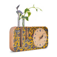 ساعت رومیزی راکورد مدل P-124B طرح زرین