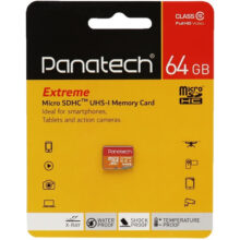 کارت حافظه microSDHC پاناتک مدل EXTREME کلاس 10 استاندارد UHS-I U1 سرعت 30MBps ظرفیت 64 گیگابایت