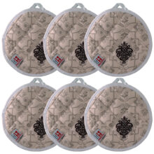 دستگیره منسوجات خسروشاهی برتر مدل گرد کد DGM105 بسته 6 عددی