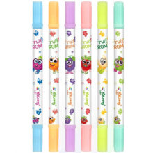 ماژیک علامت گذار یالونگ مدل معطر میوه ای مجموعه 6 عددی