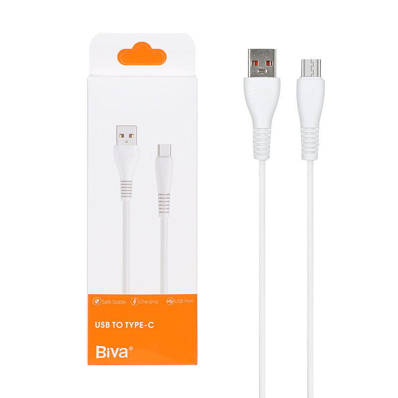 کابل تبدیل USB به USB-C بیوا  مدل C07T طول 100 سانتی متر