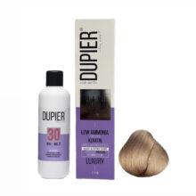 رنگ مو دوپیر شماره 9/00 NF8 حجم 100 میلی لیتر رنگ بلوند روشن قوی به همراه اکسیدان دوپیر مدل پروکساید نه درصدی حجم 150 میلی لیتر