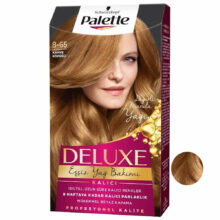 کیت رنگ مو پلت سری DELUXE شماره 65-8 حجم 50 میلی لیتر رنگ کاراملی کاپوچینو