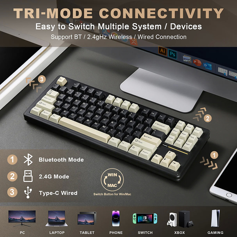 کیبورد یونزی مدل YZ87