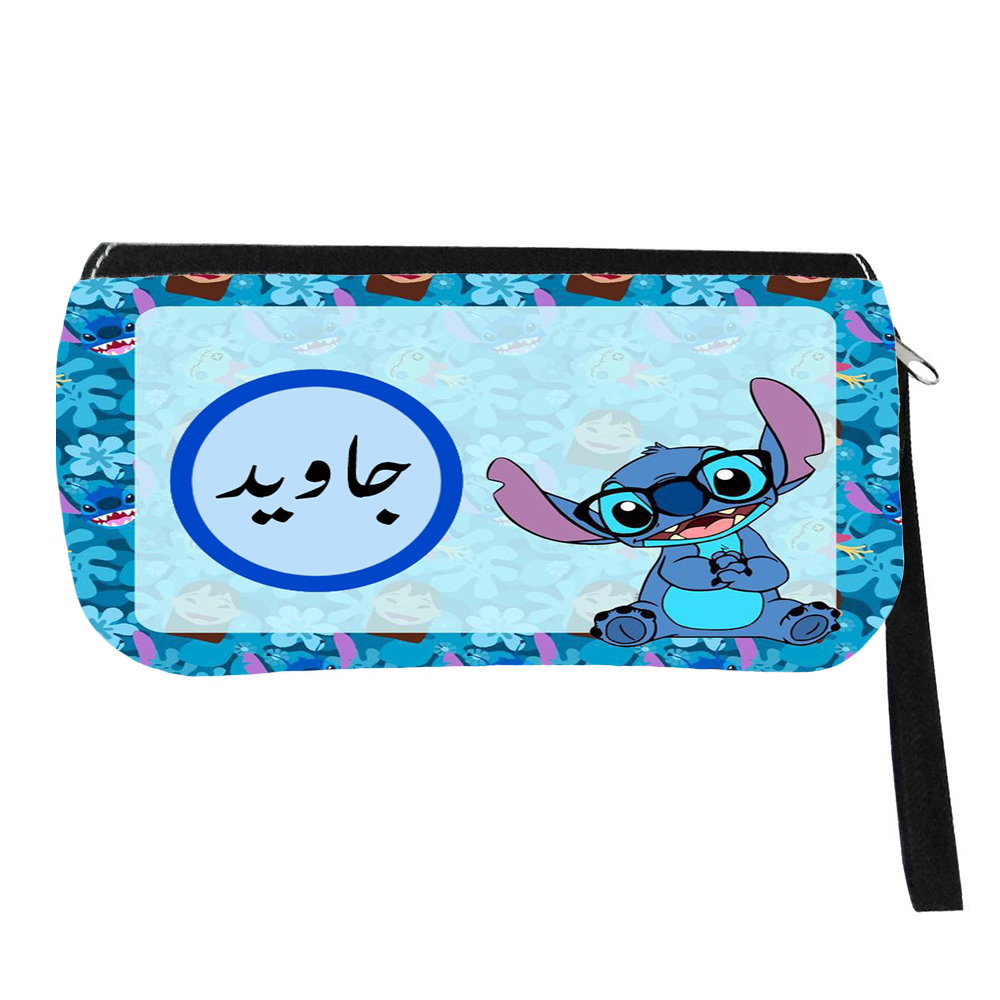جامدادی مدل اسم شخصی طرح لیلو و استیچ اسم جاوید کد 0367