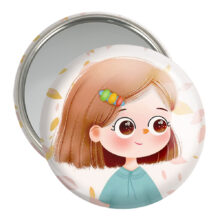 آینه جیبی خندالو مدل دخترانه فانتزی کد 25747