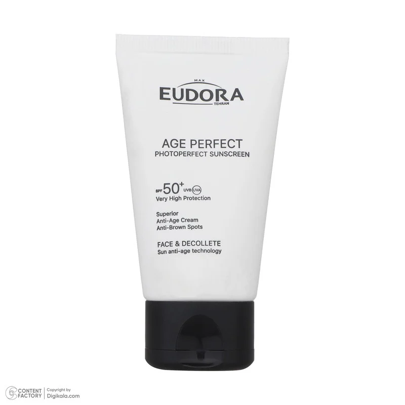 کرم ضد آفتاب بدون رنگ ادورامکس SPF 50 مدل Age Perfect مناسب انواع پوست حجم 40 میلیلیتر