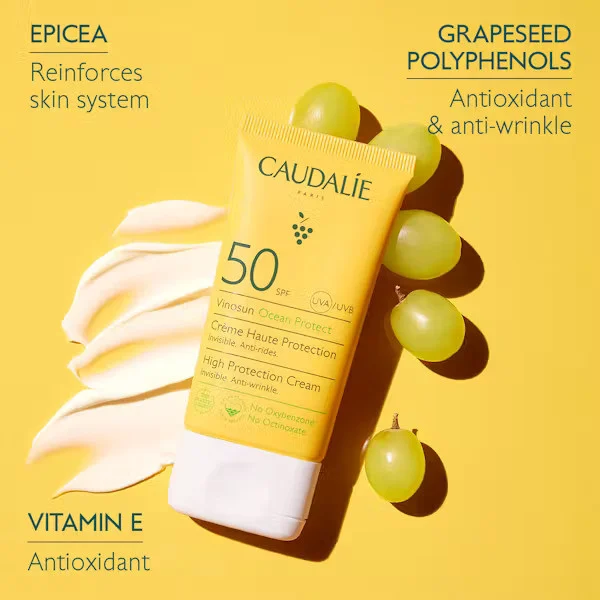 کرم ضد آفتاب بدون رنگ کدلی SPF 50 مدل Vinosun مناسب انواع پوست حجم 50 میلیلیتر