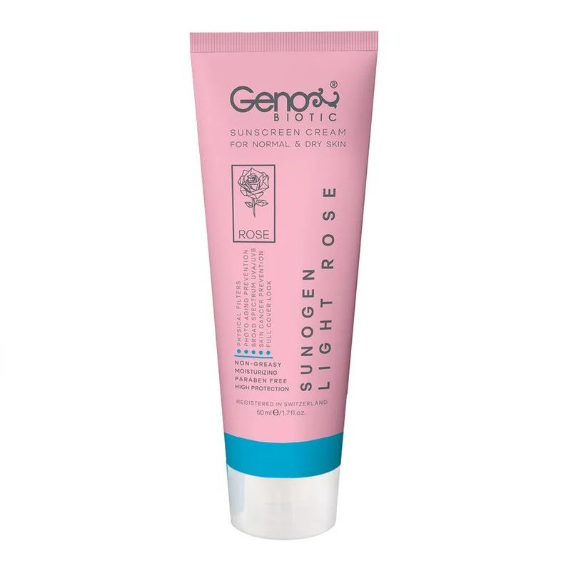 کرم ضد آفتاب ژنوبایوتیک مدل rose 395 حجم 50 میلی لیتر