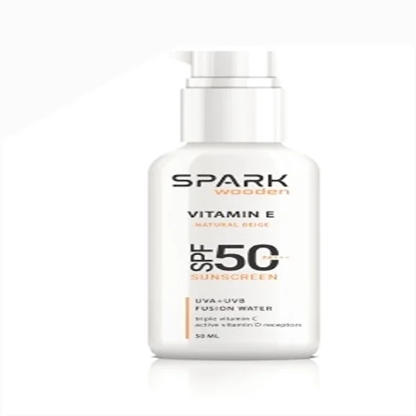 کرم ضد افتاب رنگی صورت و بدن اسپارک SPF50 مدل فیوژن محافظ UVB/UVA مناسب برای انواع پوست حجم 50 میلی لیتر